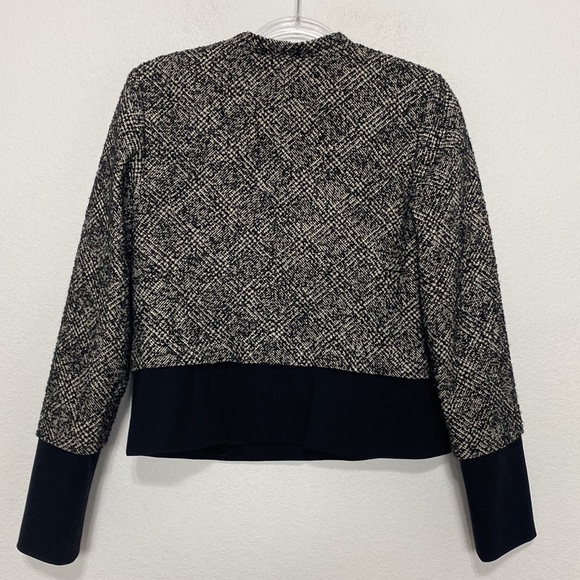 Classiques Entier Wool Blend Cambon Tweed Womens Ponte Hem Jacket Blazer Size M - Picture 9 of 13